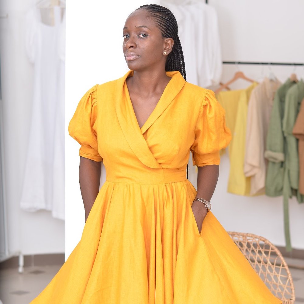 Summer linen dress